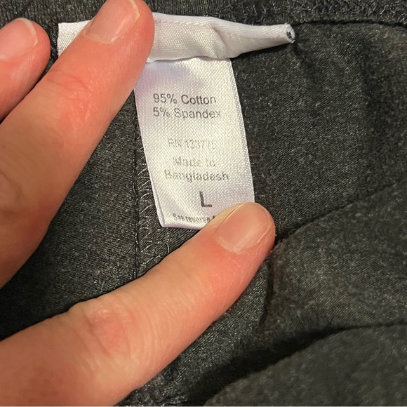 Oh! Mamma Gray and Black Maternity Leggings Size Large - Picture 5 of 5